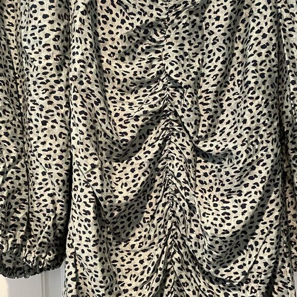Caballero Elena Dress Animal Dot Ruffled Dress Size Small - Picture 13 of 14